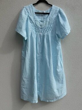 Miss Elaine 3X snap button nightgown